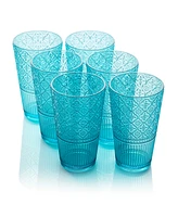 Certified International Victoria Acrylic Ice Tea Glasses