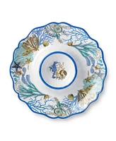 Certified International Blue Lagoon Melamine 2-Piece Appetizer Set