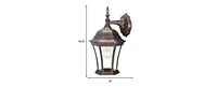 Decorative Hanging Carousel Lantern Wall Lamp for Patio and Hallway