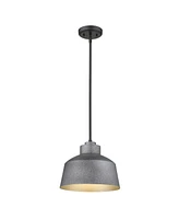 Barnes 1-Light Gray Convertible Pendant