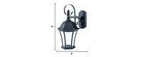 Wall Mounted Swing Arm Hanging Lantern Sconce for Home and Porch Decor