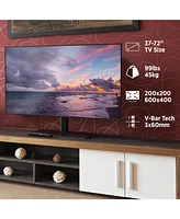ProMounts Premium Universal Swivel Tabletop Tv Stand for 37-72 Inch with Tempered Glass up to 99lbs