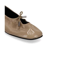 Rosalind Onix Beige Leather Ballet Flats