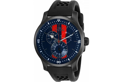 Invicta Men's 34036 S1 Rally Quartz 3 Hand Blue, Red Dial Watch