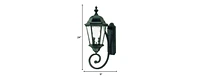 Two-Light Carousel Lantern Wall Light – Stylish Lighting for Exterior Spaces