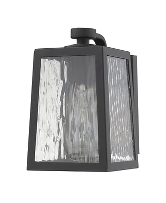 Classic Glass Panel Outdoor Wall Sconce for Patio and Garage