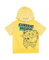 SpongeBob SquarePants Boys French Terry Pullover Hoodie and Shorts Outfit Set