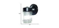Standard Jelly Jar Outdoor Wall Light for Porch and Entryway