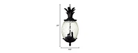 Pineapple Three-Light Outdoor Hanging Pendant Light – Decorative Garden Light