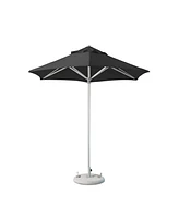 Round Market Patio Umbrella – Polyester Sun Shade for Outdoor Spaces