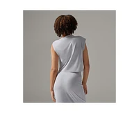 Tavi Women's Brushed Tec Knit Asymmetrical Tee