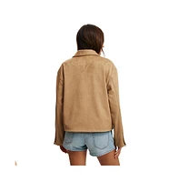 Cotton On Women's Drew Faux Suede Jacket