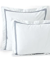 Lands' End 400 Thread Count Premium Supima Cotton No Iron Sateen Embroidered Pillow Sham