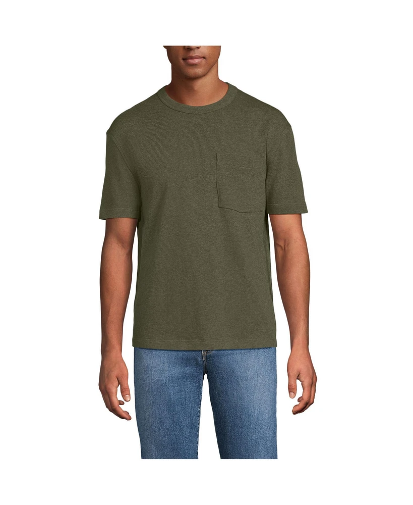 Lands' End Men's Short Sleeve Relaxed Heavy Weight Tee
