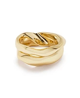 Robert Lee Morris Soho Gold Sculpted Ring Set