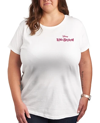 Hybrid Apparel Plus Lilo Stitch Ohana Records Graphic T-Shirt