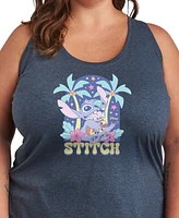 Hybrid Apparel Plus Lilo Stitch Ukuleles Graphic Tank Top