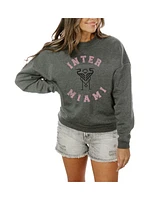 Gameday Couture Women's Charcoal Inter Miami Cf Fleece Pullover Sweatshirt