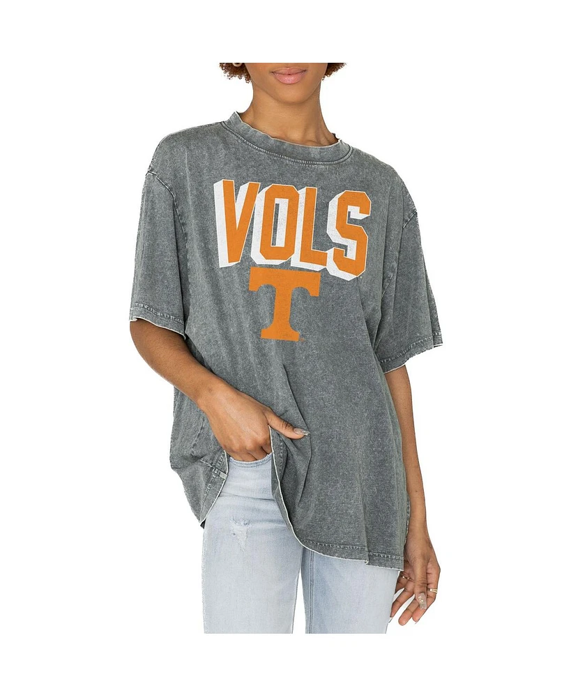 Gameday Couture Women's Gray Tennessee Volunteers Solid Defense Oversized T-Shirt