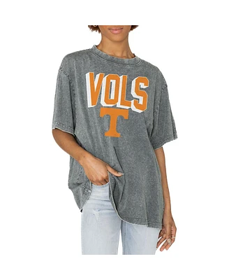 Gameday Couture Women's Gray Tennessee Volunteers Solid Defense Oversized T-Shirt