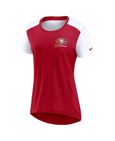 Nike Women's Scarlet San Francisco 49ers Performance Fashion T-Shirt