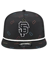 New Era Men's Black San Francisco Giants Gummy Golfer Trucker Adjustable Hat