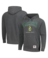 Mitchell & Ness Men's Gray Green Bay Packers Slot Pullover Hoodie