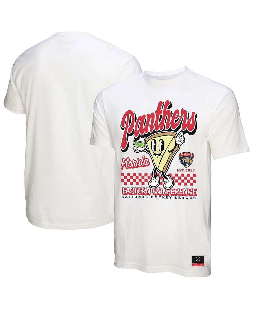 Mitchell & Ness Men's White Florida Panthers Local Food T-Shirt
