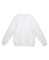 Mitchell & Ness Men's Light White Baltimore Ravens The Crest Pullover Sweatshirt