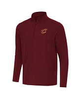 Antigua Men's Wine Cleveland Cavaliers Intent Quarter-Zip Top