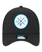 New Era Men's Black Miami Marlins 9FORTY A-Frame Adjustable Hat