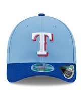 New Era Men's Light Blue Texas Rangers Player Replica 9FORTY Adjustable Hat