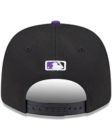 New Era Men's Black Colorado Rockies Player Replica 9SEVENTY Adjustable Hat