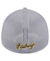 New Era Men's Gray Pittsburgh Pirates Linear 39THIRTY Flex-Fit Hat