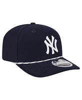 New Era Men's Navy New York Yankees Multi-Rope 9SEVENTY Stretch-Snap Hat