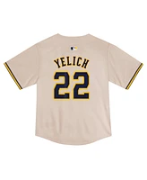 Nike Toddler Christian Yelich Cream Milwaukee Brewers Home Game Jersey