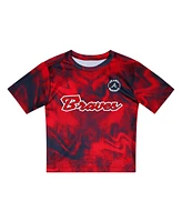 Outerstuff Preschool 2-Piece Set Red Atlanta Braves Hitter Infielder T-Shirts and Shorts