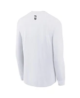 Nike Big Boys and Girls White Minnesota Timberwolves 2024/25 City Edition Wordmark Performance Long Sleeve T-Shirt