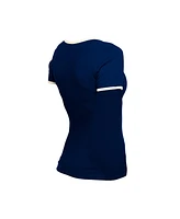 New Era Women's Navy Atlanta Braves Throwback Lace Up T-Shirt