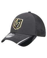 New Era Men's Gray Vegas Golden Knights Linear Featherweight 39THIRTY Flex Hat
