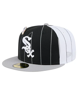 New Era Men's Black Chicago White Sox Pinstripe 59FIFTY Fitted Hat