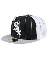 New Era Men's Black Chicago White Sox Pinstripe 59FIFTY Fitted Hat