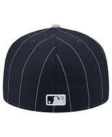 New Era Men's Navy York Yankees Pinstripe 59FIFTY Fitted Hat