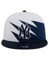 New Era Men's Navy/White New York Yankees Jagged 9FIFTY Snapback Hat