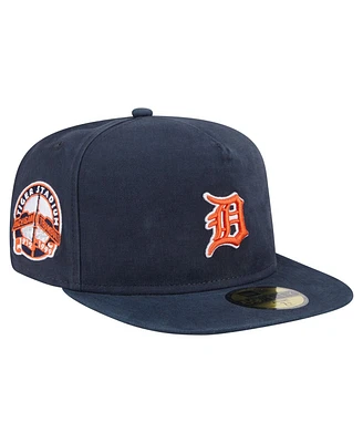 New Era Men's Black Detroit Tigers Championship Side Flag A-Frame 59FIFTY Fitted Hat