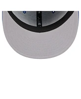 New Era Men's Royal Chicago Cubs Overlap 59FIFTY Fitted Hat