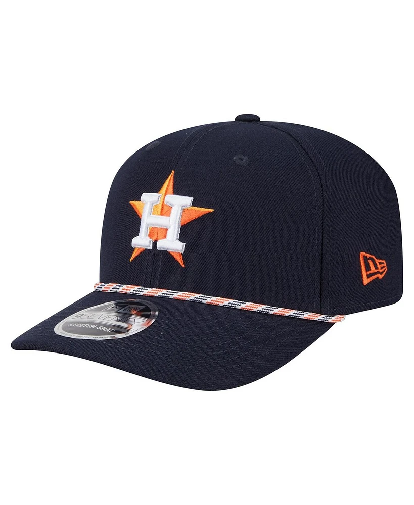 New Era Men's Navy Houston Astros Multi-Rope 9SEVENTY Stretch-Snap Hat