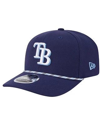 New Era Men's Navy Tampa Bay Rays Multi-Rope 9SEVENTY Stretch-Snap Hat