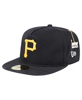 New Era Men's Black Pittsburgh Pirates Championship Side Flag A-Frame 59FIFTY Fitted Hat