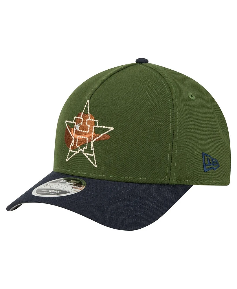 New Era Men's Dark Green Houston Astros City Feature 9FORTY A-Frame Adjustable Hat
